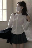 Long Sleeve Back Bandage Tie Blouse Shirt