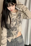 Long Sleeve Cropped Zipper Top – Modern Minimal Statement Piece