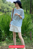 Casual Sun Proof Striped Colors Shirt