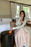 Loose A-Line Sweet Ruched Long Skirts
