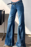High Waist Retro Elegant Flare Style Jeans Pants