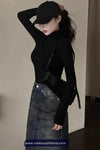 Long Sleeve Classic Turtleneck Women Shirts