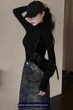Long Sleeve Classic Turtleneck Women Shirts