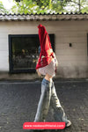 Loose Retro Printed Wide Leg Jeans Pants