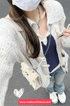 Two Style Lace Patchwork Casual Sweatshirt
