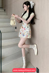 High Waist Elegant Floral A-Line Skirts