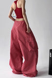 Refresh your seasonal wardrobe with the High Waist Retro Red Plaid Summer Loose Pants, a stylish and comfortable piece designed for women who love vintage-inspired fashion with a relaxed modern fit. Featuring a flattering high waist, eye-catching red plaid pattern, and loose summer-ready silhouette, these pants are perfect for creating effortless everyday looks with personality and charm.

The high waist design helps define the waistline and creates a flattering, elongated silhouette. This elevated fit pair