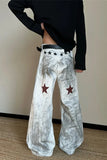 pgrade your Y2K Streetwear Aesthetic with these Musical Notation Graffiti Men's Jeans Pants. The ultimate essential for 90s skate outfits, graphic printed baggy denim trends, and alternative everyday lookbooks. Featuring a flattering loose wide-leg fit and a bold music theory street-art motif, these printed denim trousers are a must-have for your Aesthetic Pants.