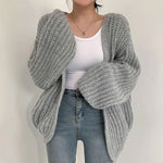 Vintage Hollow Style Knitted Slim Cardigan Sweater