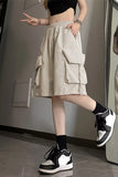 Casual Big Cargo Pockets Basic Shorts Pants