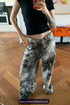High Waist Retro Tie Dye Pattern Jeans Pants