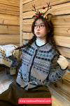 Long Sleeve Vintage Christmas Casual Cardigan Sweater