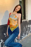 Level up your Y2K Festival Aesthetic with this Tie-Dye Colors Hanging Neck Cami Crop Top. The ultimate essential for 90s rave outfits, colorful halter neck crop top trends, and breezy everyday summer lookbooks. Featuring a flattering body-hugging fit and a bold psychedelic tie-dye motif, this backless cami is a must-have for your Summer Tops or Alt Fashion mood board. Style it with baggy low-rise cargo pants and chunky platform shoes for the ultimate "Pinterest girl" street look. Save this to your Going Out