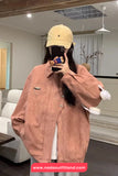 Loose Pins Buckle Buttons Style Street Wear Jacket