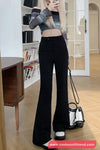 High Waist Slim Flare Office Long Pants