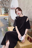 Upgrade your Boho Chic Summer Aesthetic with this Loose Short Sleeve Hollow Out Long Dress. The ultimate essential for Cottagecore festival outfits, eyelet lace maxi dress trends, and effortless beach resort lookbooks. Featuring a flattering relaxed drape and a textured open-stitch cutout motif, this long dress is a must-have for your Aesthetic Dresses or Vacation Style.