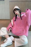 Loose Hooded Cute Colors Fluffy Sweater