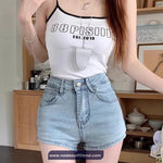 Cute 3D Bow Style Denim Shorts