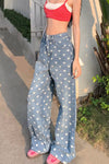 Loves Full Pattern Long Jeans Pants