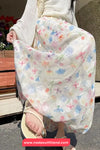 Wide Leg Floral Pattern Casual Pants