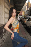 Level up your Y2K Festival Aesthetic with this Tie-Dye Colors Hanging Neck Cami Crop Top. The ultimate essential for 90s rave outfits, colorful halter neck crop top trends, and breezy everyday summer lookbooks. Featuring a flattering body-hugging fit and a bold psychedelic tie-dye motif, this backless cami is a must-have for your Summer Tops or Alt Fashion mood board. Style it with baggy low-rise cargo pants and chunky platform shoes for the ultimate "Pinterest girl" street look. Save this to your Going Out