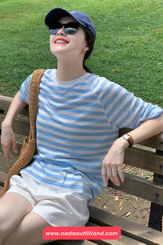 Casual Sun Proof Striped Colors Shirt