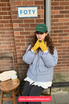 Loose Plaid Colors Hooded Parkas Coat Jacket