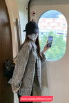 Long Sleeve Retro Grey Plaid Casual Button Jacket