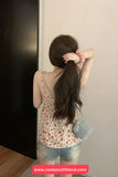 Cute Floral Pattern Summer Tank Top