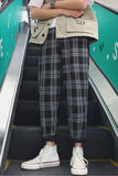 Long Hip Hop Plaid Slim Pants