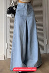 High Waist Loose Tassel Wide Leg Jeans Pants