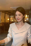 Long Sleeve French Elegant Cropped Blazer Jacket