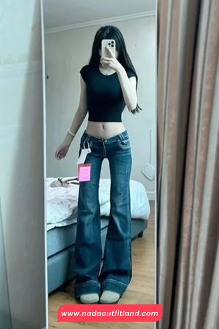 High Waist Casual Slim Fit Long Jeans Pants