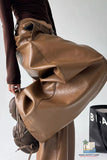 Loose PU Leather Wide Leg Fashion Pants