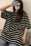Upgrade your 90s Minimalist Aesthetic with this Loose Short Sleeve O-Neck Classic Colors Shirt. The ultimate essential for Normcore everyday outfits, heavy-weight boxy crewneck tee trends, and effortless minimalist capsule lookbooks. Featuring a flattering loose fit and a premium structured neckline, this classic neutral shirt is a must-have for your Basics Wardrobe or Streetwear Inspo