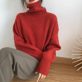 Loose Elegant Turtleneck Sweater