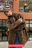 Long Sleeve Faux Lambs Casual Retro Coat Jacket