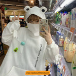 Loose Cute Frog Style Hoodie