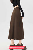 High Waist Sexy Folds Wrap Elegant Corduroy Skirts