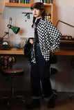 Checkered Casual Blouse Shirt – Cozy Vintage Everyday Essential