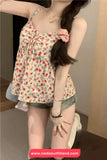 Cute Floral Pattern Summer Tank Top