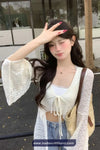 Long Sleeve Lace Transparent Summer Outfit