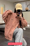 Loose Pins Buckle Buttons Style Street Wear Jacket