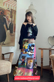 High Waist Cute Retro Animal Pattern A-Line Skirts
