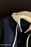 Vintage Hooded Striped Woolen Cardigan Sweater