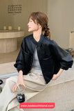 Long Sleeve O-Neck Double Big Pockets Jacket