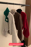 Long Sleeve Knitted Short Cardigan Sweater