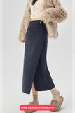 High Waist Sexy Folds Wrap Elegant Corduroy Skirts