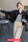 Long Sleeve O-Neck Double Big Pockets Jacket