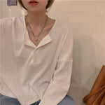 Long Sleeve Soft Simple Cozy Button Shirt